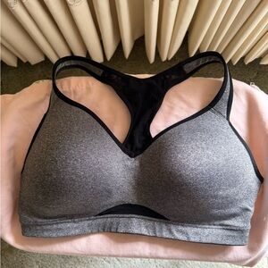 Old Navy Heather Gray and Black Sports Bra
